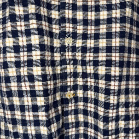 BARBOUR men's size large L Tailored Fit flannel plaid corduroy button shirt - Picture 9 of 12
